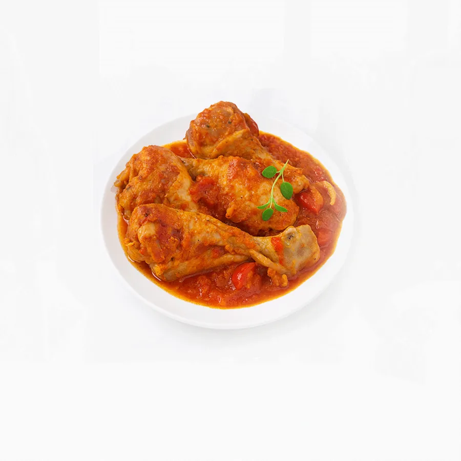 un poulet saute