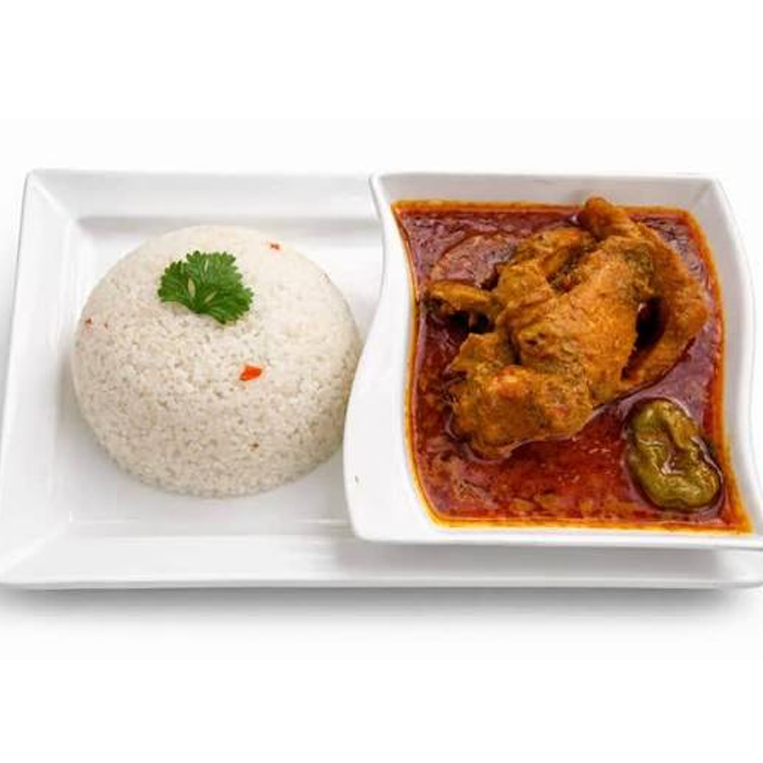 Plat de riz sauce graine